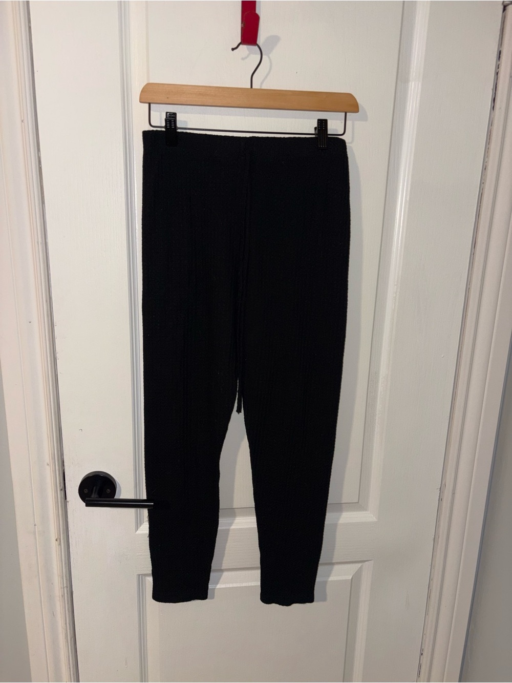 SHEIN | Black Waffle Pants | Size Medium